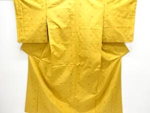 網目模様織り出し手織り紬着物